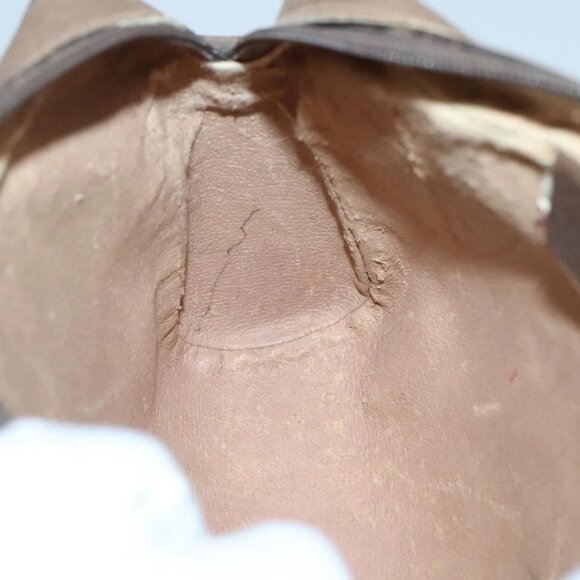 GUCCI GG Supreme Web Sherry Line Bag PVC Beige Brown - Picture 11 of 16